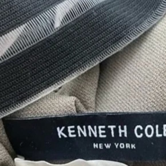 Kenneth Cole Olive Green and Black Cross Neck Cut Out Halter Swimsuit - Picture 4 of 6